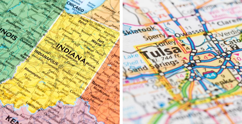 USAFIS - Maps of Tulsa and Indiana